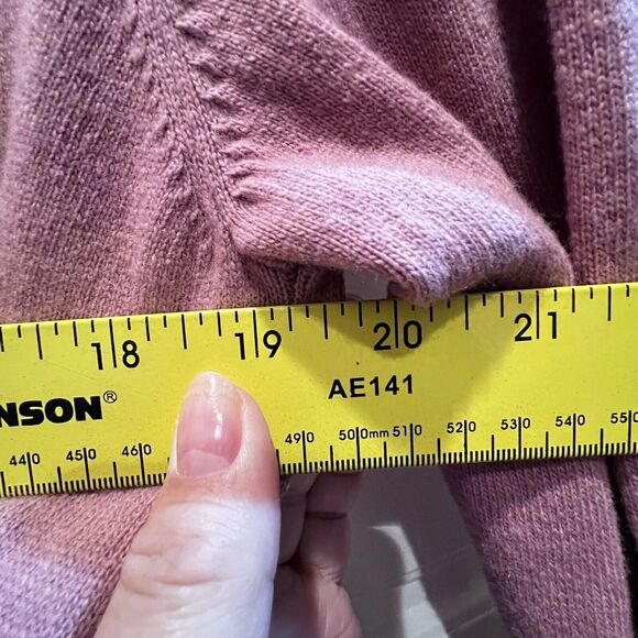 NEW Marella long Cashmere Blend Cardigan Womens Size Medium Rose Mauve Duster - Picture 7 of 9